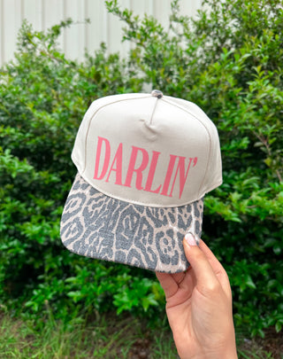 PREORDER Darlin' Pink Washed Leopard Trucker Hat