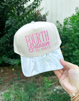 PREORDER Fourth & Down to Party Khaki/ Washed Camo Canvas Trucker