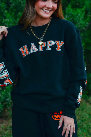 PREORDER Happy Halloween Black Sweatshirt
