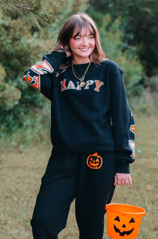PREORDER Happy Halloween Black Sweatshirt