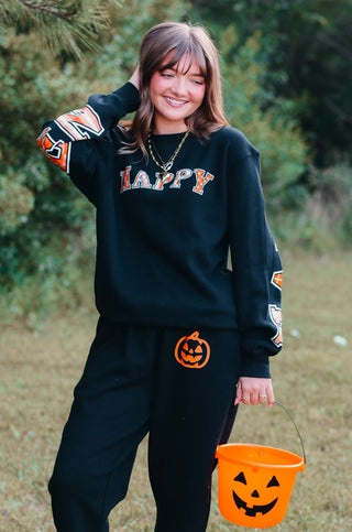 PREORDER Happy Halloween Black Sweatshirt