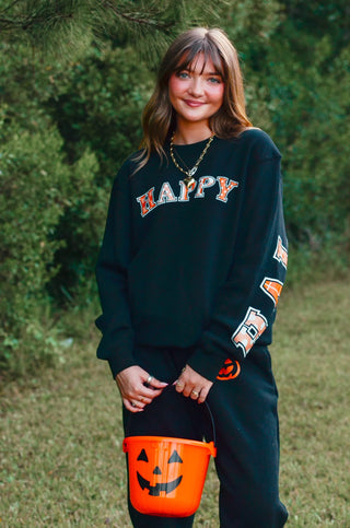 PREORDER Happy Halloween Black Sweatshirt