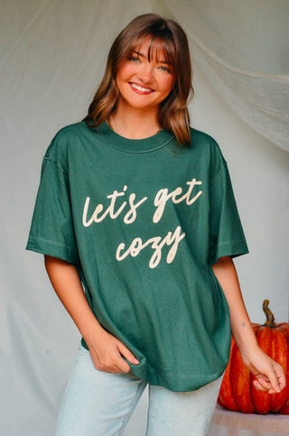 Let's Get Cozy Boxy Tee