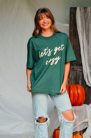 Let's Get Cozy Boxy Tee