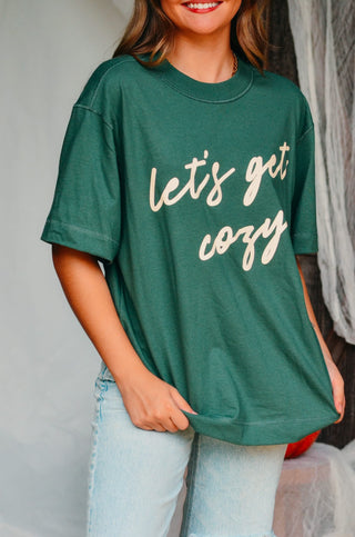 Let's Get Cozy Boxy Tee