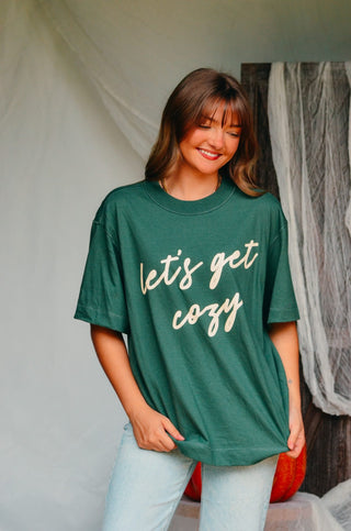 Let's Get Cozy Boxy Tee