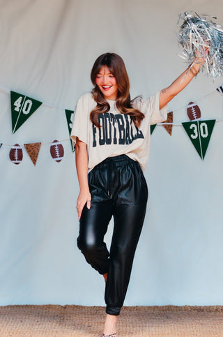 Football Oatmeal Vintage Boxy Tee