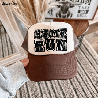 Checkered Home Run Trucker Hat *5 Colors