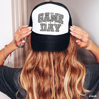 Checkered Game Day Trucker Hat *9 COLORS