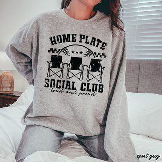 Home Plate Social Club Sweatshirt *9 Colors (S-3X)