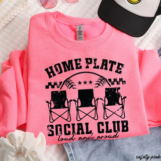 Home Plate Social Club Sweatshirt *9 Colors (S-3X)