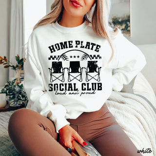 Home Plate Social Club Sweatshirt *9 Colors (S-3X)