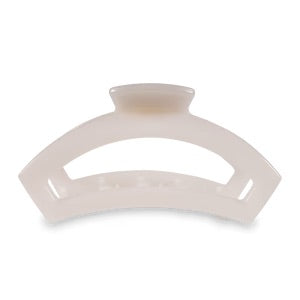 TELETIES Open Hair Clip Coconut White