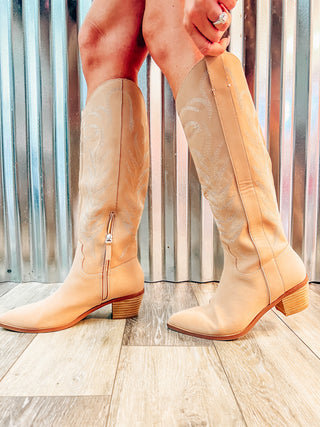 Along For The Ride Nude Western Boots