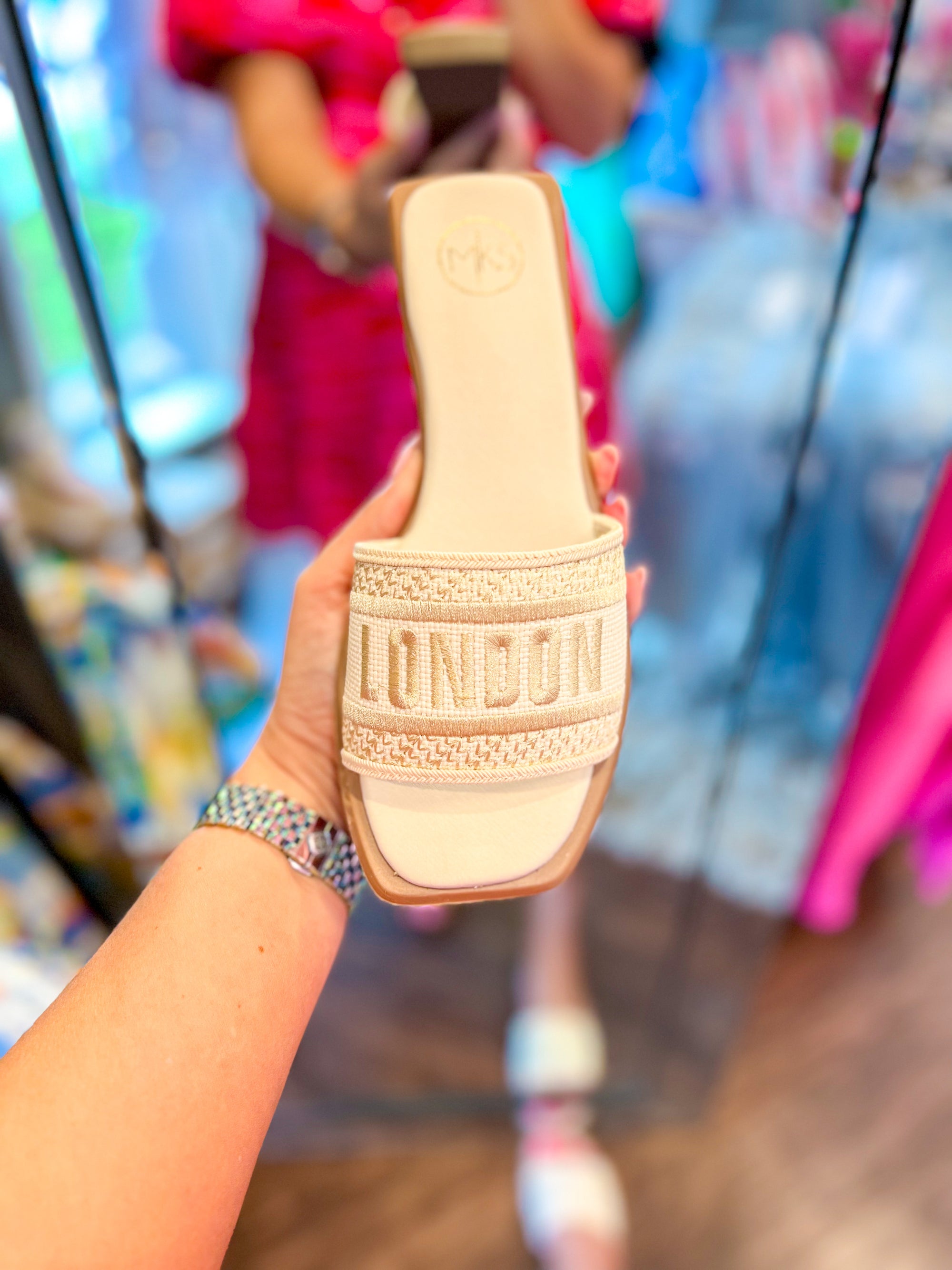 London Cream Tan Sandal