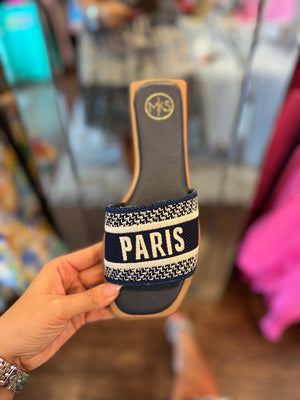 Paris Navy Blue Sandal